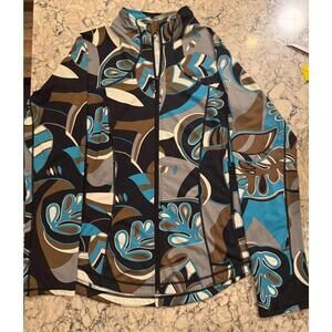 Bylyse Women's Large Turquoise Athleisure or Golf Jacket